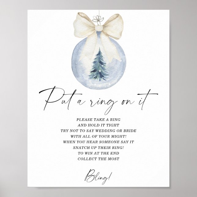 Póster Winter puso un anillo en el poster del juego (Frente)