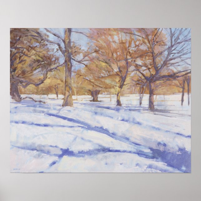 Póster Winter Richmond Park (Frente)