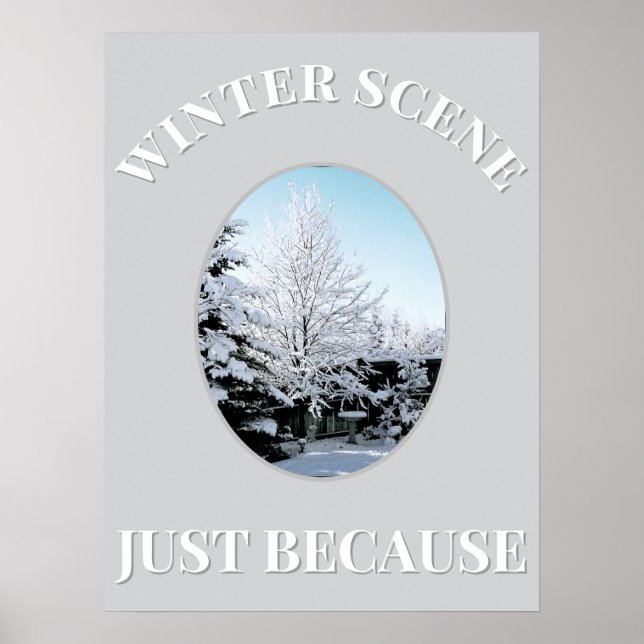 Póster winter scene Poster (Frente)