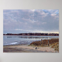 Winter Seashore Cape Cod Poster