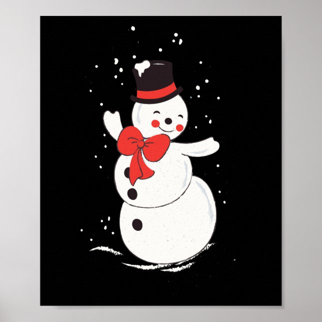 Póster Winter Snowman (Frente)
