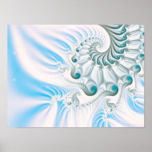 Póster Winter Snowy Spiral