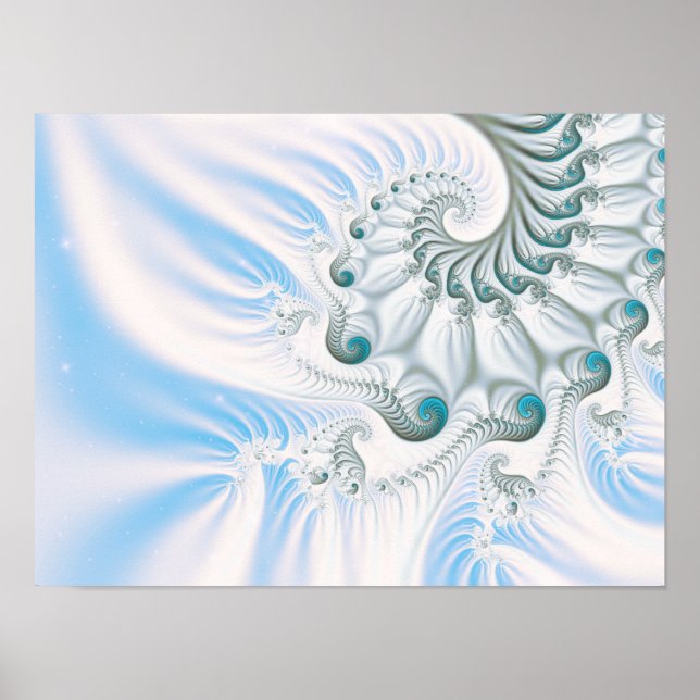 Póster Winter Snowy Spiral (Frente)