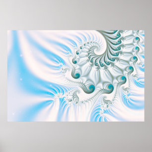 Póster Winter Snowy Spiral