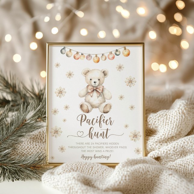 Póster Winter Teddy Bear juego de caza del Pacificador Ba (Subido por el creador)