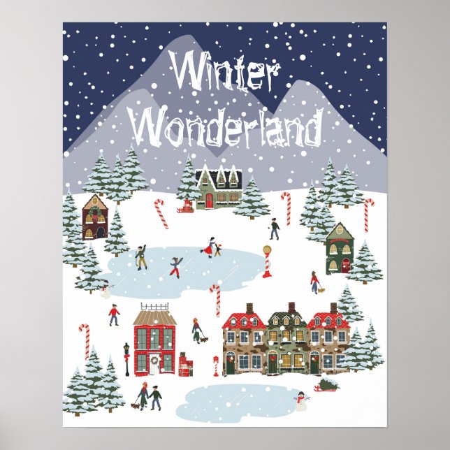 Póster Winter Wonderland (o cambie la frase) Poster (Frente)