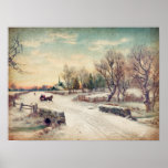 Póster Winter Wonderland Poster or Decoupage Paper<br><div class="desc">Winter wonderland wall art poster or decoupage paper</div>