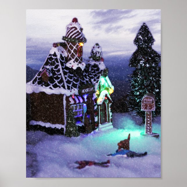 Póster Winter Wonderland Snow Scene 2020 (Frente)
