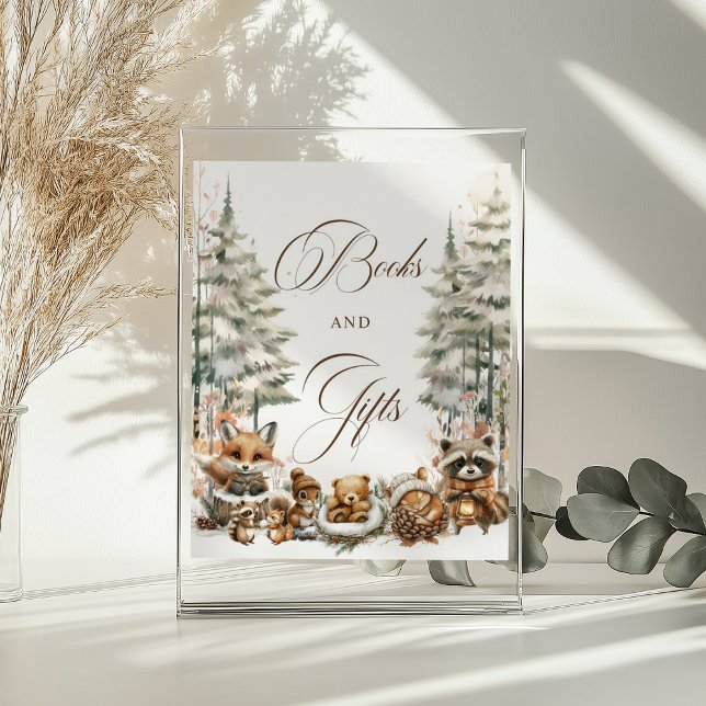 Póster Winter Wonderland Watercolor Animales Regalos Rótu (Subido por el creador)