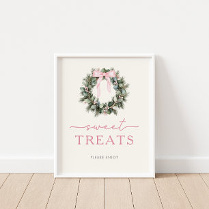 Póster Winter Woodland Sweet Tratos Rótulo