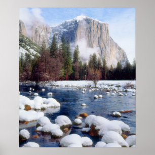 Póster Winter Yosemite National Park