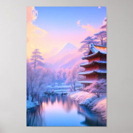 Póster Winter Zen
