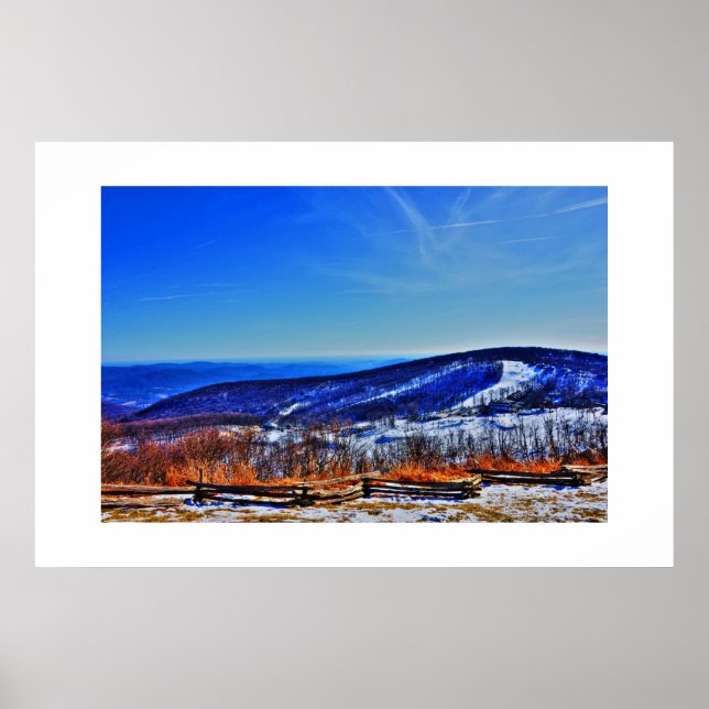 Póster Wintergreen, VA (Frente)