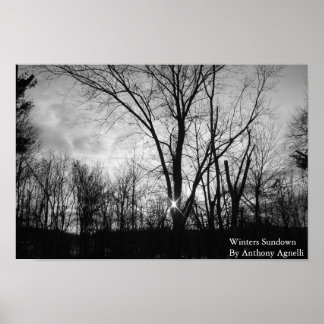 Póster Winters Sundown