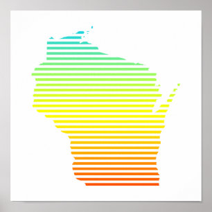 Póster wisconsin chill fade