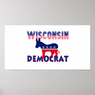 Póster Wisconsin Demócrata