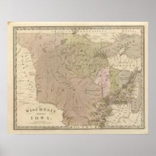 Póster Wisconsin e Iowa