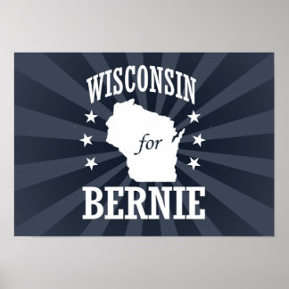 PÓSTER WISCONSIN PARA BERNIE SANDERS