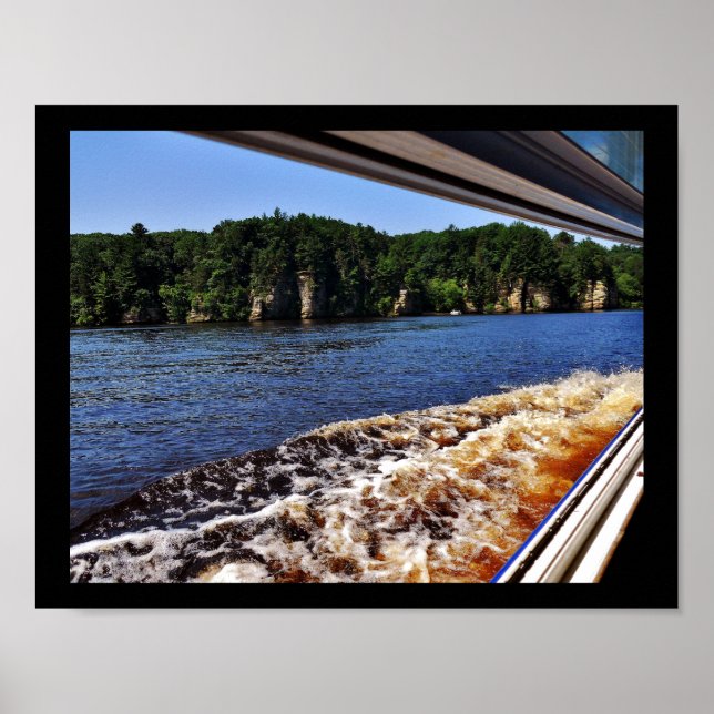 Póster Wisconsin River Waves (Frente)