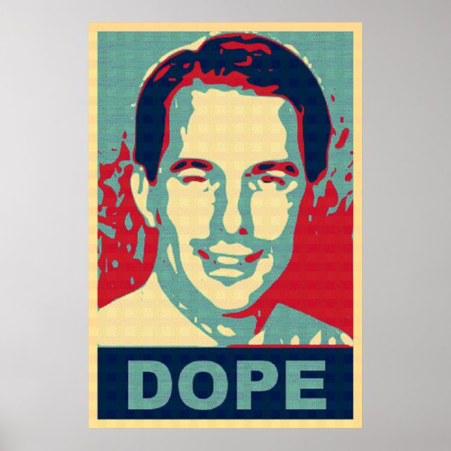 Póster Wisconsin Rótulo de protesta de Scott Walker Dope (Frente)