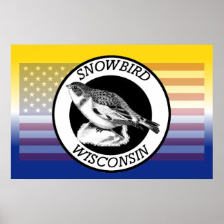 Póster Wisconsin Snowbird