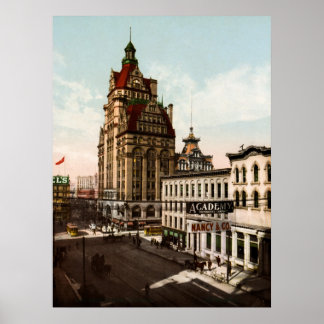 Póster Wisconsin Street Milwaukee