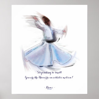 Póster Wisdom por Rumi y Whirling Dervish