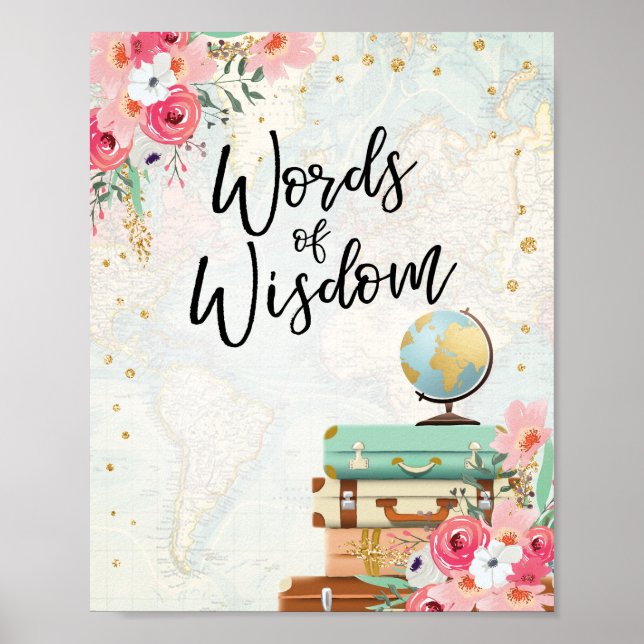 Póster Wisdom Travel Shower Miss a la Sra. Advice (Frente)