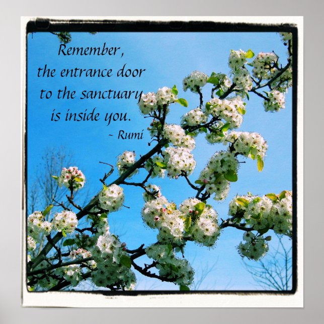 Póster Wise Citas Floral de primavera (Frente)