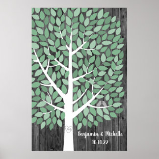 Póster Wish Tree - 200 Leaf Guest Book Alternative Poster
