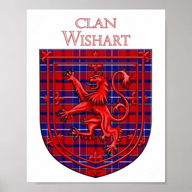 Póster Wishart Dress Tartan Scottish Plaid (Frente)