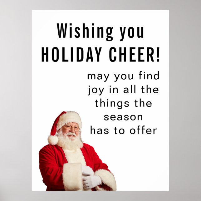 Póster Wishing you HOLIDAY CHEER (Frente)