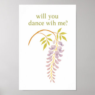 Póster Wisteria — ¿Bailarás conmigo?