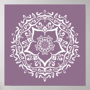 Póster Wisteria Mandala