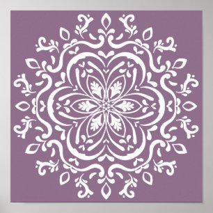 Póster Wisteria Mandala