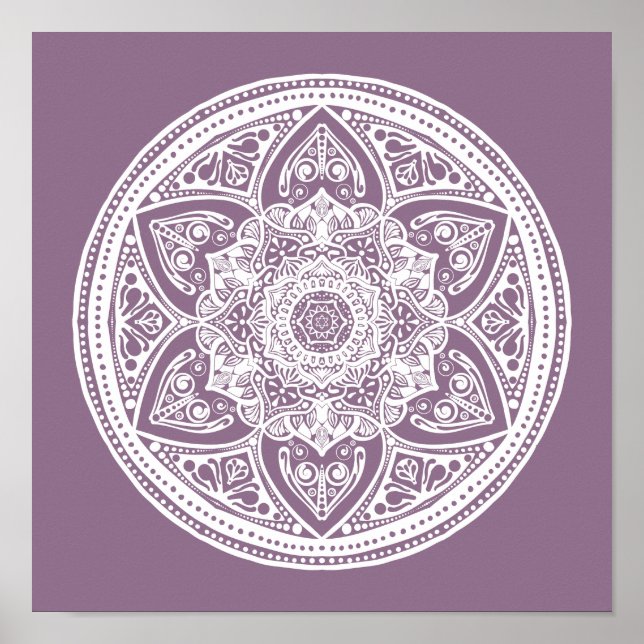 Póster Wisteria Mandala (Frente)