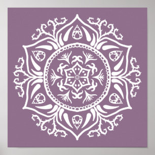 Póster Wisteria Mandala