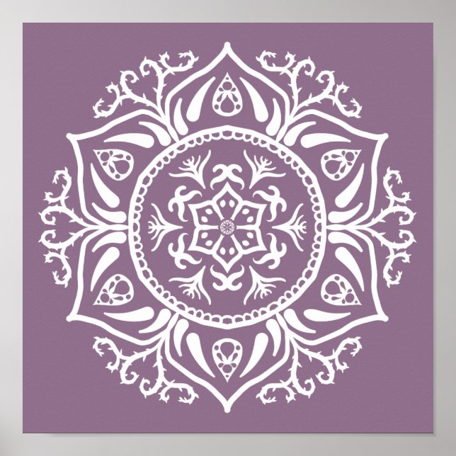 Póster Wisteria Mandala (Frente)