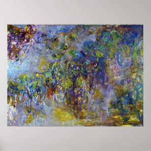 Póster Wisteria (mitad derecha) de Claude Monet