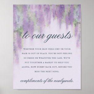 Póster Wisteria sueña el cartel de boda de artículos de a