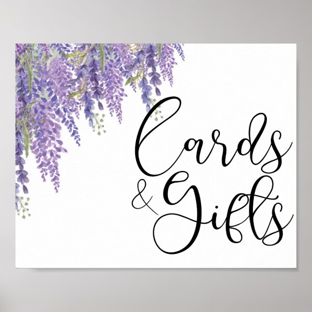 Póster Wisteria tree Wedding  Cards and Gifts (Frente)