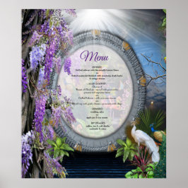 Póster Wisteria y aves grandes Poster del tema Dreamscape