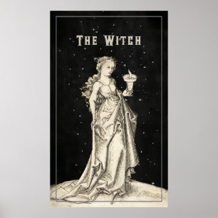 Póster Witch Vintage Etching