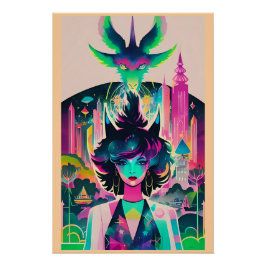 Póster Witch Way to the City Park? Ken Gage Fantasy