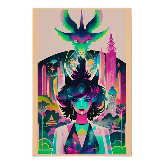 Póster Witch Way to the City Park? Ken Gage Fantasy (Anverso)