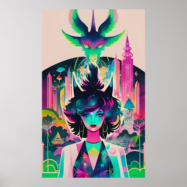 Póster Witch Way to the City Park? Ken Gage Fantasy (Frente)