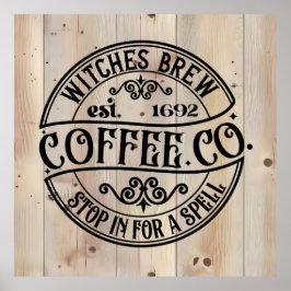 Póster Witches Brew Coffee Co