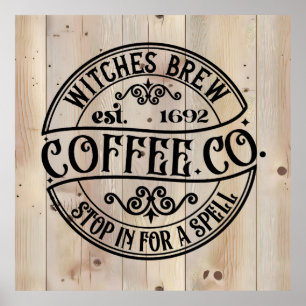 Póster Witches Brew Coffee Co