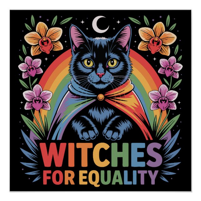 Póster Witches For Equality Feminist (Anverso)