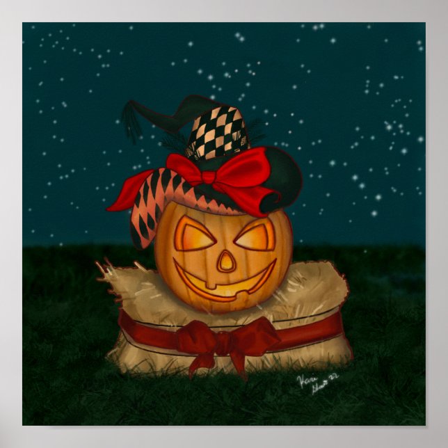 Póster Witchy Jack O' Lantern (Frente)